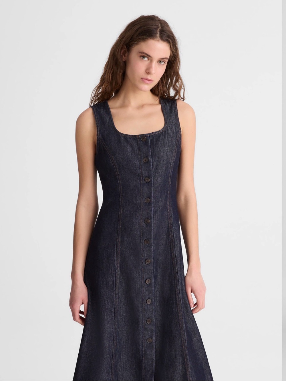 Madewell Denim Button-Front Dress